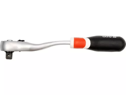 Yato racsnis hajtószár 1/2" 255 mm 72T hajlított szár, lágy fogantyús CrV
