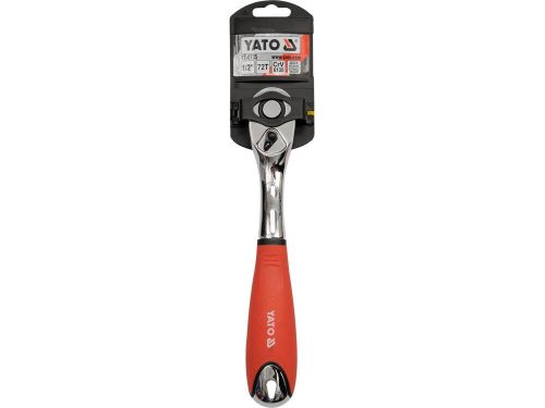 Yato racsnis hajtószár 1/2" 255 mm 72T hajlított szár CrV