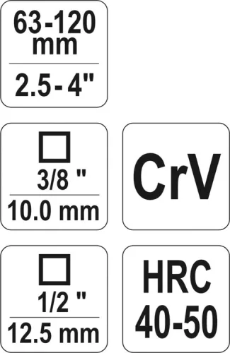 Yato olajszűrő leszedő 3 körmös 63-120 mm