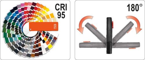 Yato akkus LED színvizsgáló lámpa 400 lumen 5 W (akku + töltő)