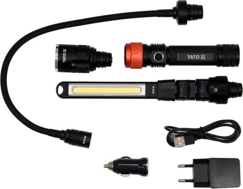 Yato akkus LED lámpa 3 az 1-ben 380 lumen (akku + töltő)