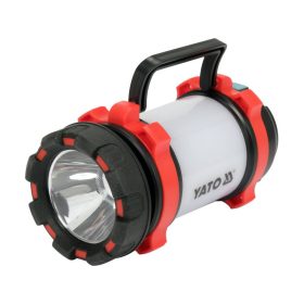 Yato akkus LED kemping lámpa 6 üzemmód 380 / 200 lumen (akku + töltő)