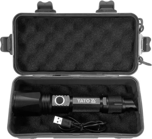 Yato akkus LED zseblámpa 900 lumen (akku + töltő)