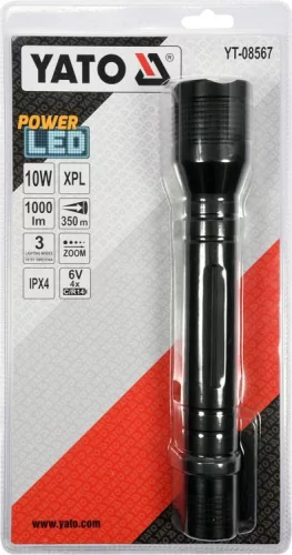 Yato elemes LED zseblámpa 1000 lumen XP-L CREE 10 W 4 x R14
