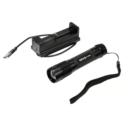 Yato akkus LED zseblámpa 500 lumen CREE LED 6 W (akku + töltő)