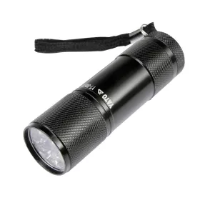 Yato elemes LED zseblámpa 30 lumen alumínium fekete 3 x AAA