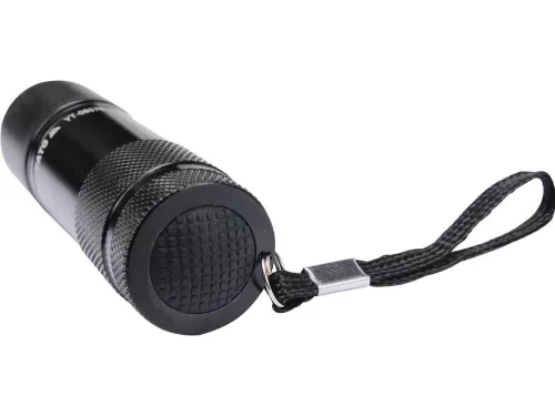 Yato elemes LED zseblámpa 30 lumen alumínium fekete 3 x AAA