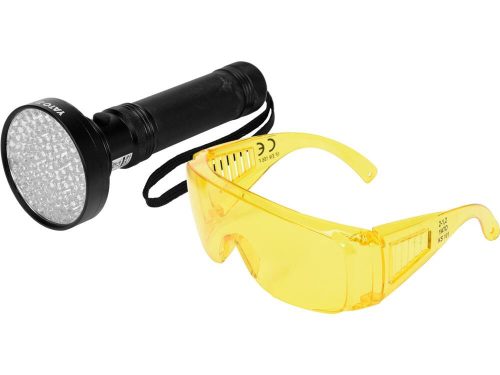Yato elemes UV zseblámpa + szemüveg