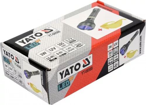 Yato akkus UV zseblámpa + szemüveg (akku + töltő)