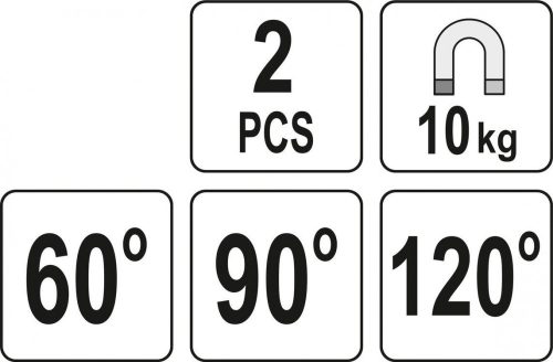 Yato hegesztőmágnes 60-90-120° 10kg 2db