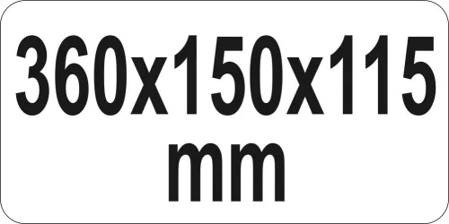 Yato szerszámosláda fém 360 x 150 x 115 mm