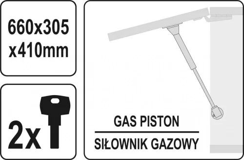 Yato fali szekrény 660 x 305 x 410 mm