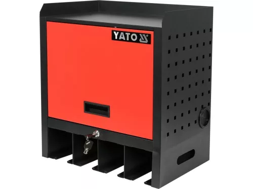 Yato elektromos kéziszerszám tartó szekrény (4 gép)