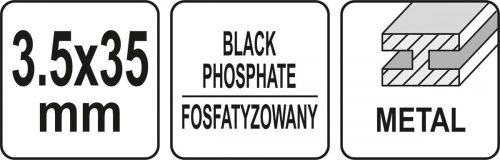 Yato szalagtáras gipszkarton csavar fémhez 3,5 x 35 mm (1000 db/cs)