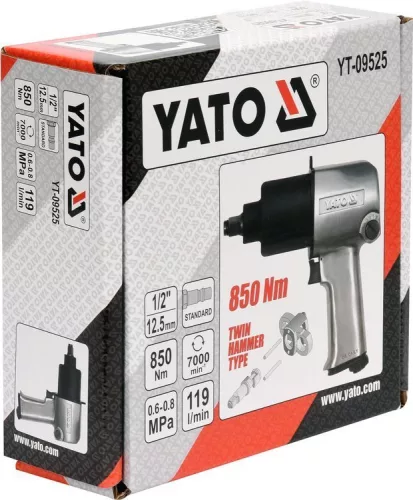 Yato légkulcs ütvecsavarozó 1/2 col 850Nm