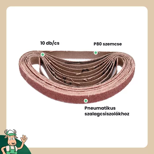 Yato csiszolószalag 330 x 10 mm P80 (10 db/cs)