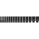 Yato gépi hosszú dugókulcs készlet 15 részes 1/2" 10-32 mm CrMo