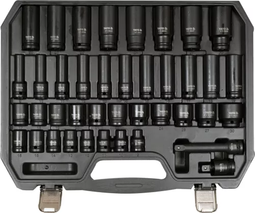 Yato gépi dugókulcs készlet 40 részes 1/2" 9-30 mm CrMo