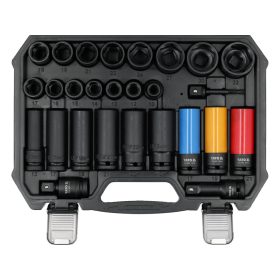 Yato 1/2" ütvecsavarozó bitkészlet 27 darab