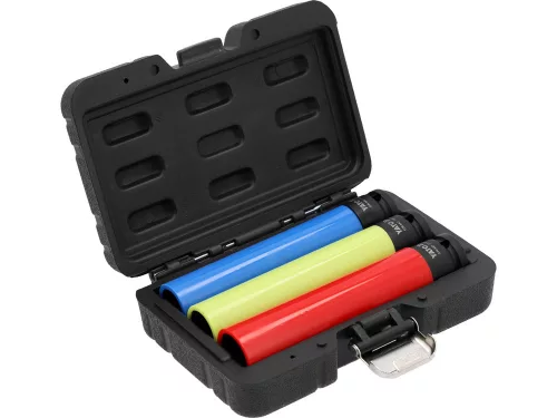 Yato extra hosszú, üthető dugókulcs készlet kerékhez, 1/2", 17-19-21mm, 3db-os