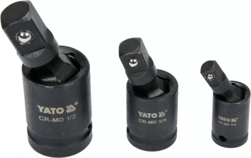 Yato gépi csuklós csatlakozó készlet 3 részes 1/4 - 3/8 - 1/2"