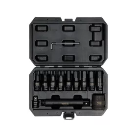 Yato gépi hosszú bit dugókulcs készlet 12 részes Torx és Imbusz 1/2", 3/4" kamionos CrMo