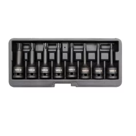 Yato gépi hosszú bit dugókulcs készlet 8 részes Ribe 1/2" RM5-RM13 CrMo