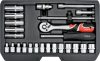 Yato dugókulcs készlet 25 részes 1/4" 3,5-14 mm CrV