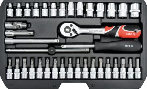 Yato dugókulcs készlet 38 részes 1/4" 3,5-14 mm CrV