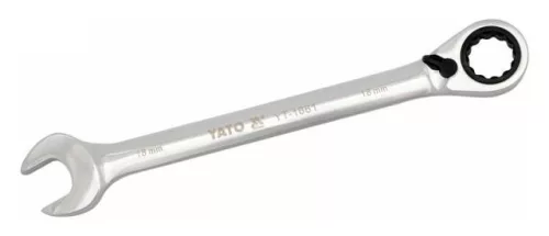 Yato racsnis irányváltós csillag-villáskulcs 9 mm / 150 mm 72T CrV