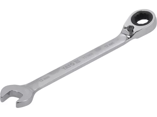 Yato racsnis irányváltós csillag-villáskulcs 12 mm / 170 mm 72T CrV