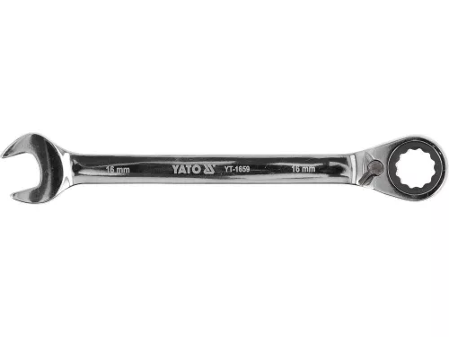 Yato racsnis irányváltós csillag-villáskulcs 16 mm / 210 mm 72T CrV