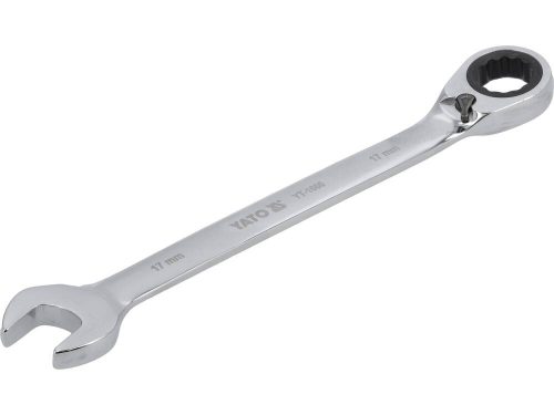Yato racsnis irányváltós csillag-villáskulcs 17 mm / 225 mm 72T CrV