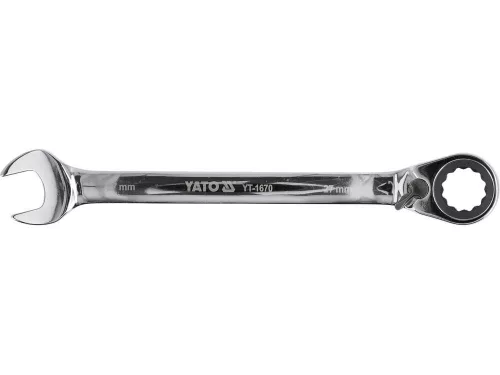 Yato racsnis irányváltós csillag-villáskulcs 27 mm / 360 mm 72T CrV