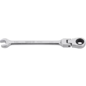 Yato racsnis csuklós csillag-villáskulcs 8 mm / 140 mm 72T CrV