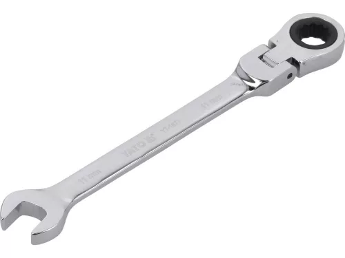 Yato racsnis csuklós csillag-villáskulcs 11 mm / 160 mm 72T CrV