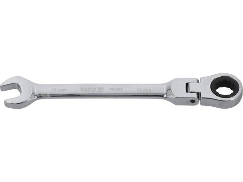 Yato racsnis csuklós csillag-villáskulcs 12 mm / 170 mm 72T CrV
