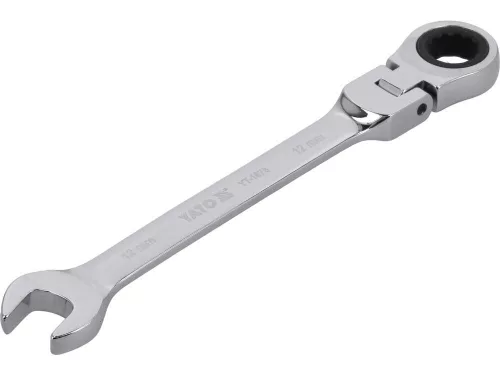 Yato racsnis csuklós csillag-villáskulcs 12 mm / 170 mm 72T CrV