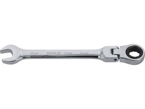 Yato racsnis csuklós csillag-villáskulcs 13 mm / 180 mm 72T CrV