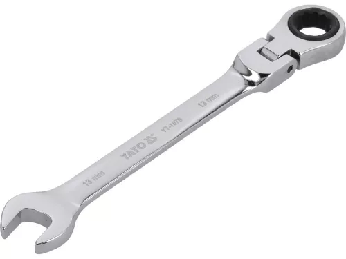 Yato racsnis csuklós csillag-villáskulcs 13 mm / 180 mm 72T CrV