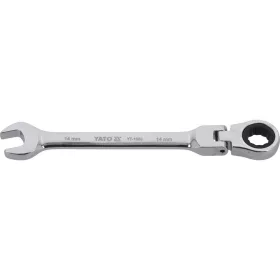 Yato racsnis csuklós csillag-villáskulcs 14 mm / 185 mm 72T CrV