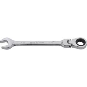 Yato racsnis csuklós csillag-villáskulcs 17 mm / 230 mm 72T CrV