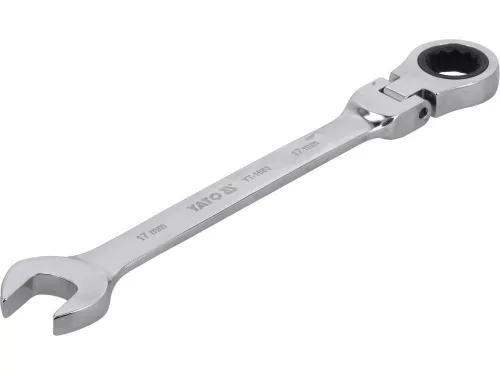 Yato racsnis csuklós csillag-villáskulcs 17 mm / 230 mm 72T CrV