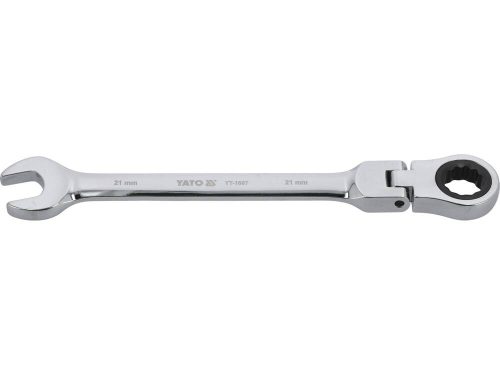 Yato racsnis csuklós csillag-villáskulcs 21 mm / 290 mm 72T CrV