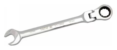 Yato racsnis csuklós csillag-villáskulcs 24 mm / 330 mm 72T CrV