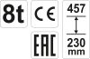 Yato hidraulikus emelő 8t