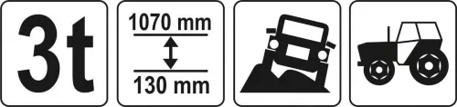 Yato fogasléces emelő 3,0 t 130-1070 mm