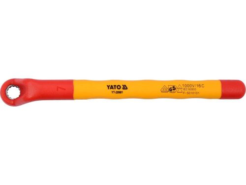 Yato hajlított csillagkulcs 7 mm / 150 mm 1000 V-ig szigetelt CrV