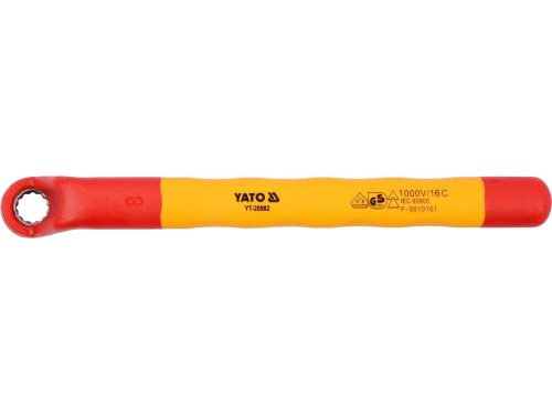 Yato hajlított csillagkulcs 8 mm / 155 mm 1000 V-ig szigetelt CrV