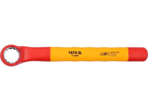 Yato hajlított csillagkulcs 22 mm / 245 mm 1000 V-ig szigetelt CrV